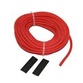 Bulldog Winch Wire Sheathing, high heat fiberglass 5mm x 25ft (3/16") red 20139